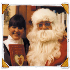 Sue with Santa