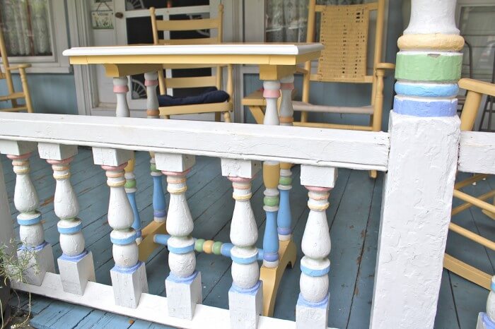 painted gingerbread porch