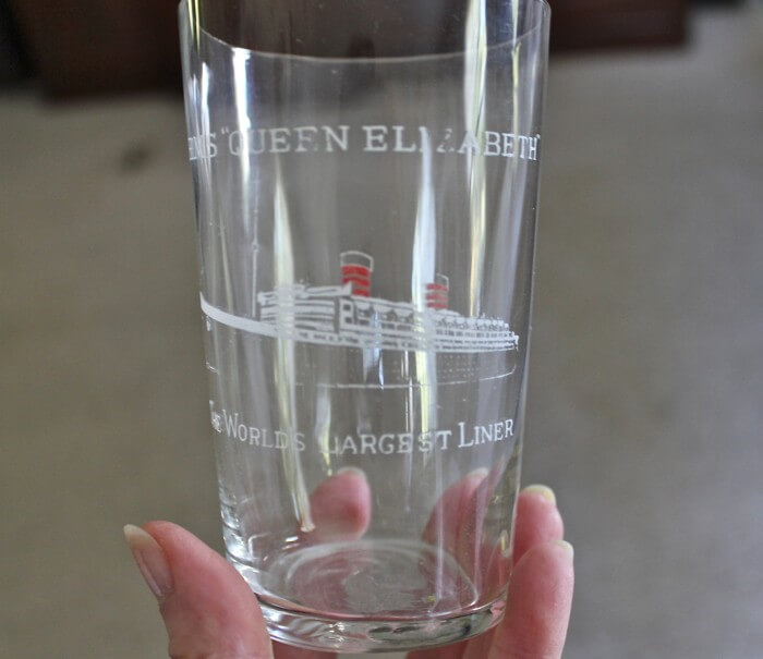 Queen Elizabeth wine glass