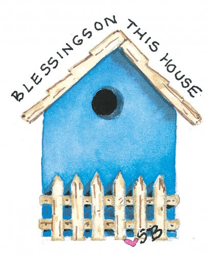 My blue bird house