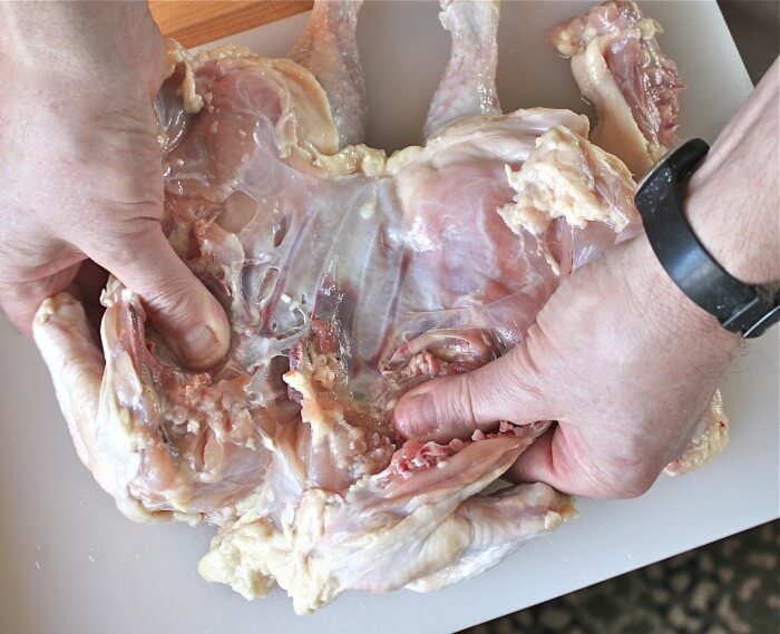 butterfling the chicken