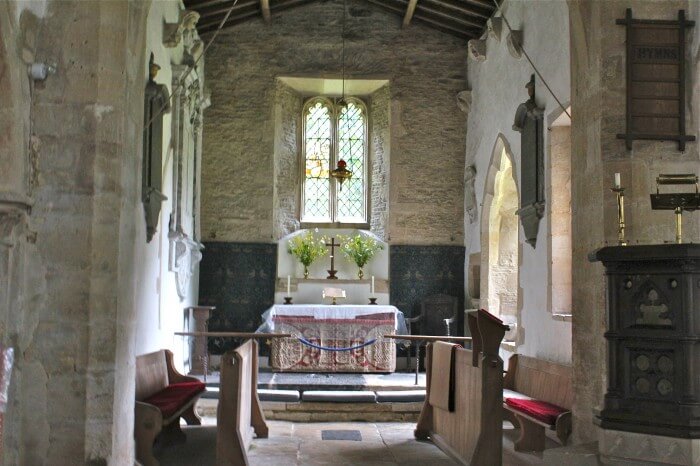 The altar at St. George church