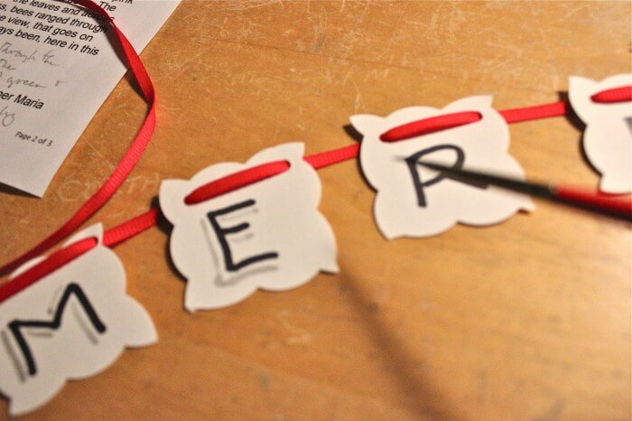 Making a Christmas Banner