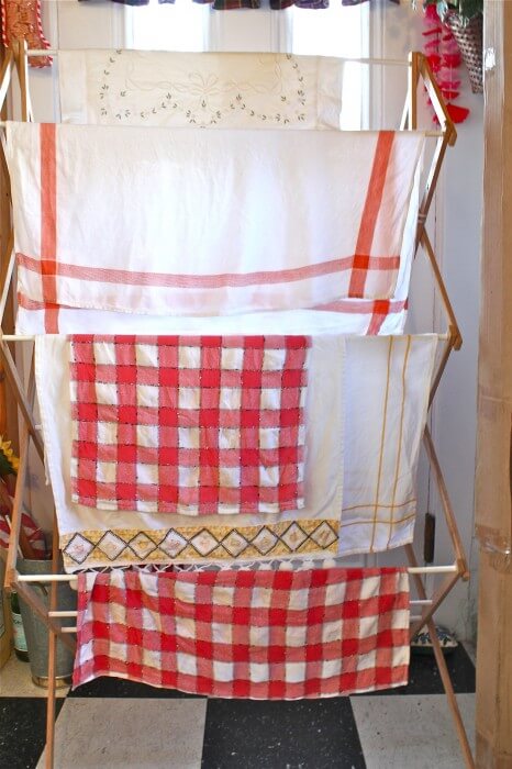 drying rack in the pantry
